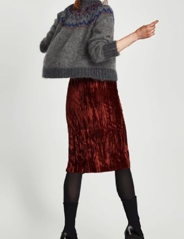 Fusta Zara, caramiziu