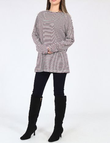 Bluza Oversize Zara, pruna