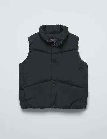 Vesta impermeabila Zara, negru Negru