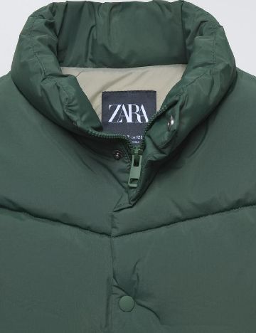 Vesta impermeabila Zara, verde