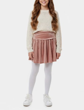 Fusta Zara, roz pudra inchis