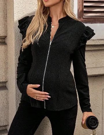 Jacheta SHEIN Maternity, negru Negru