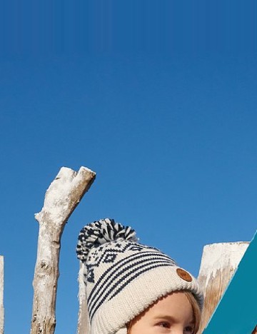 Caciula Cool Club, alb/albastru