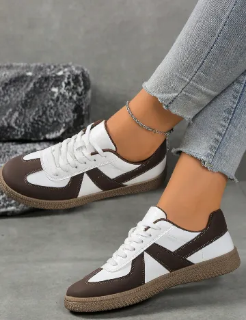 Adidasi SHEIN, alb/maro Alb