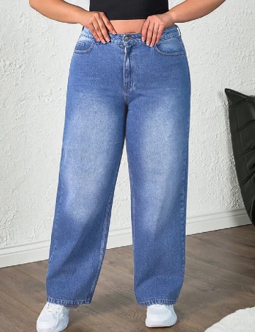 Blugi SHEIN CURVE, albastru