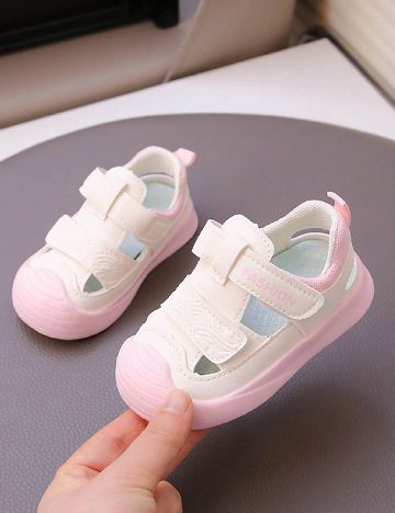 Sandale Shein Kids, alb/roz