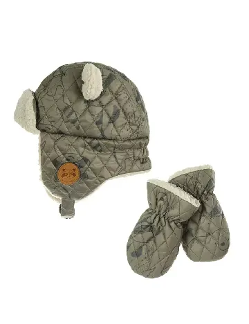 Set caciula si manusi Cool Club, verde