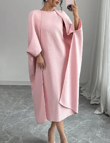 Set Rochie si Cardigan SHEIN, roz Roz