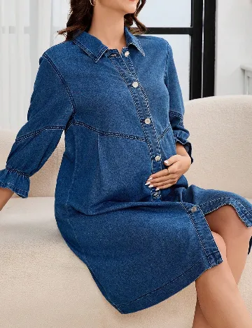 Rochie scurta SHEIN Maternity, albastru