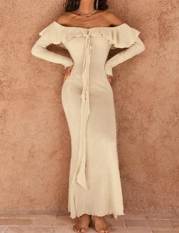 Rochie lunga SHEIN, bej Crem