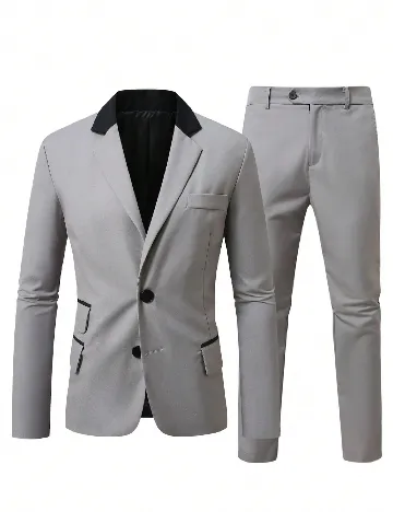 Costum SHEIN Plus Size Men, gri