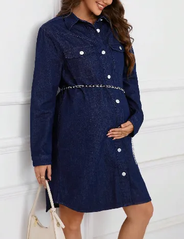 Rochie scurta SHEIN Maternity, bleumarin