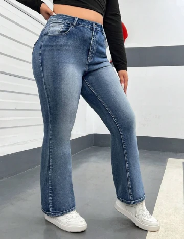 Blugi SHEIN CURVE, albastru