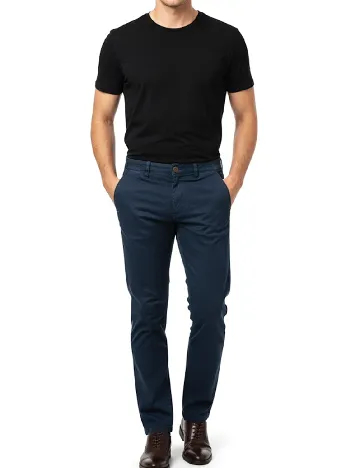 Pantaloni Pull&Bear, bleumarin Albastru