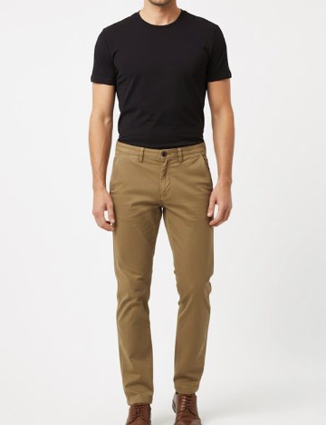 Pantaloni Pull&Bear, maro deschis