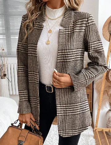 Blazer SHEIN, maro Maro