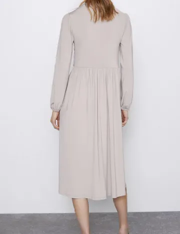 Rochie medie Zara, bej Crem