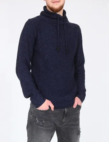 Pulover Pull&Bear, bleumarin Albastru