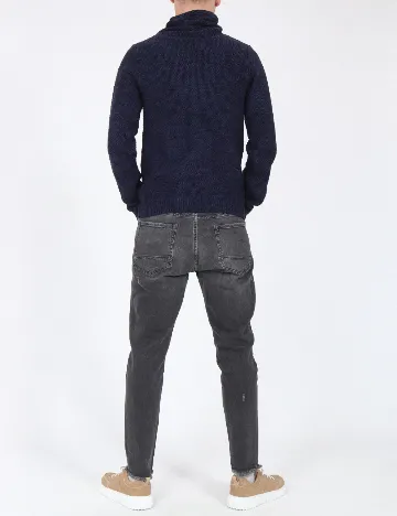 Pulover Pull&Bear, bleumarin Albastru