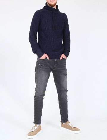 Pulover Pull&Bear, bleumarin