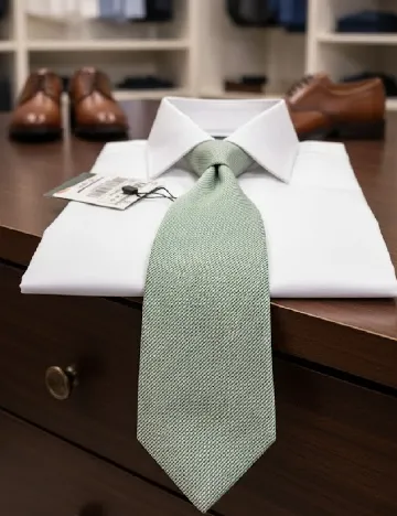 Cravata Zara, verde deschis