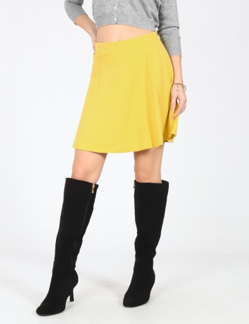 Fusta Bershka, galben