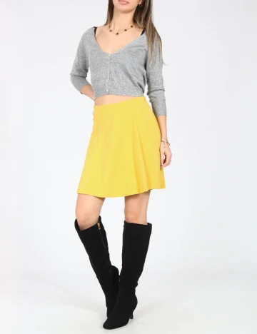 Fusta Bershka, galben Galben