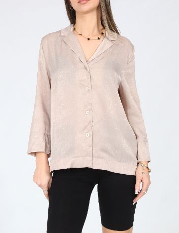 Bluza de pijama Oysho, bej