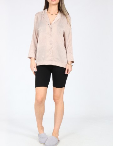 Bluza de pijama Oysho, bej