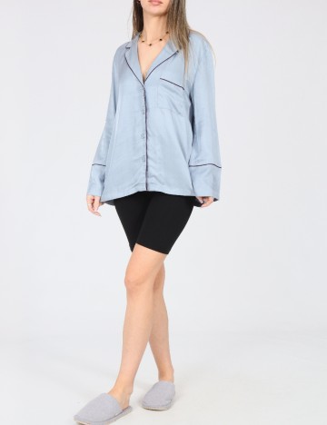 Bluza de pijama Oysho, albastru