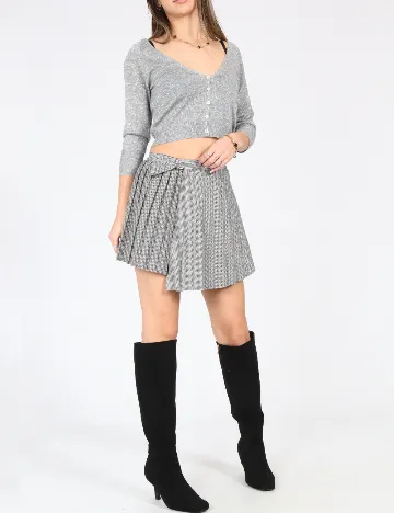 Fusta Zara, alb/negru