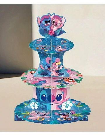 Suport etajat pentru prajituri SHEIN, mix culori