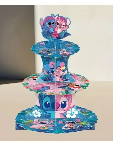 Suport etajat pentru prajituri SHEIN, mix culori