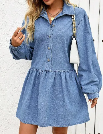 Rochie scurta SHEIN, albastru Albastru