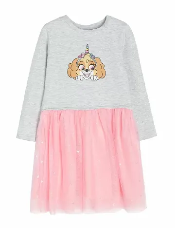 Rochie Cool Club, gri/roz Gri