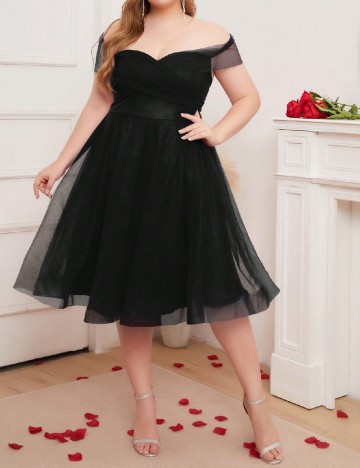 Rochie medie SHEIN CURVE, negru