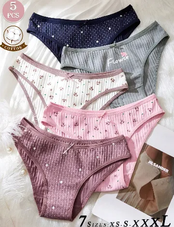 Set chiloti 5 perechi SHEIN, mix culori