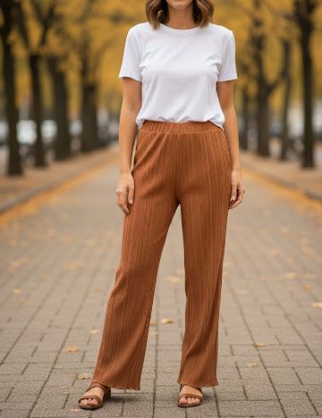 Pantaloni Zara, caramiziu