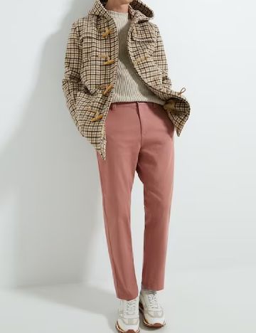 Pantaloni Zara, roz pudra