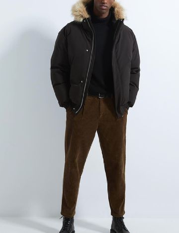 Pantaloni Zara, maro