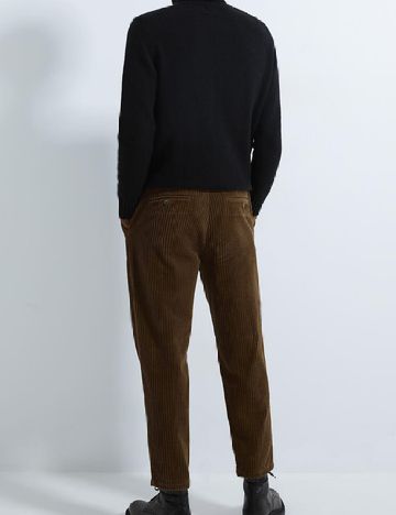 Pantaloni Zara, maro