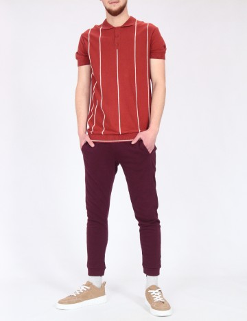 Pantaloni Pull&Bear, visiniu