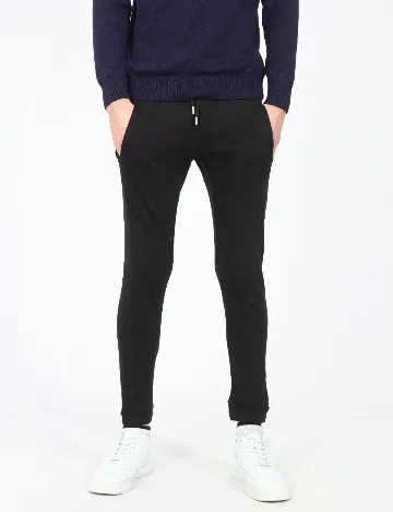 Pantaloni Pull&Bear, negru Negru