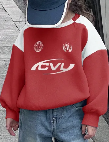 Bluza Shein Kids, rosu Rosu