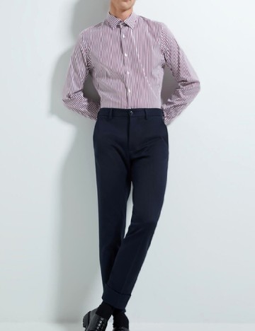 Camasa Zara, alb/visiniu