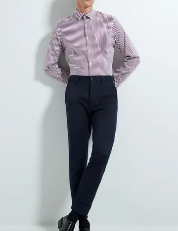 Camasa Zara, alb/visiniu