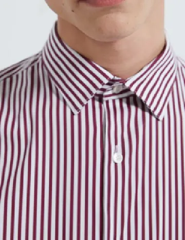 Camasa Zara, alb/visiniu