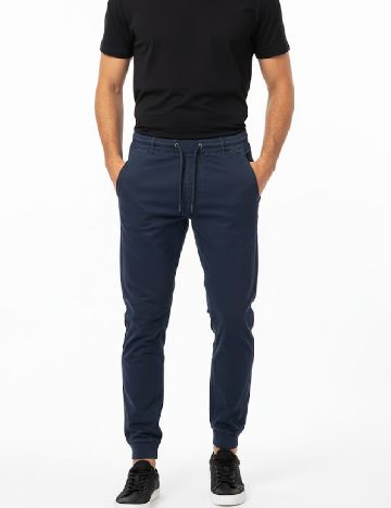Pantaloni Pull&Bear, bleumarin