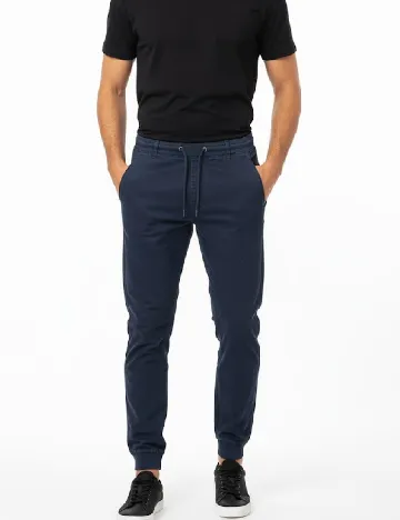 Pantaloni Pull&Bear, bleumarin Albastru