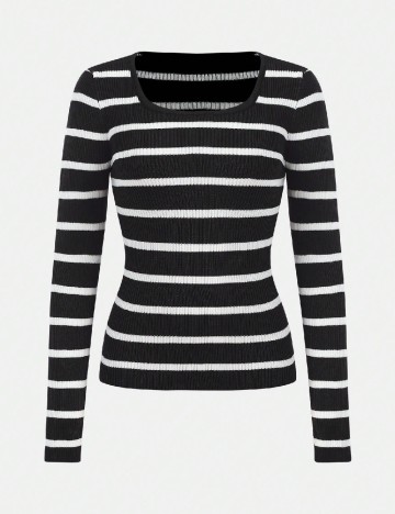 Bluza Shein Kids, negru/alb